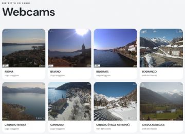 Le Webcam sul territorio delle Province di NO e VB - Le Webcam sul territorio delle Province di Novara e del Verbano-Cusio-Ossola in tempo reale (servizio fornito dal Distretto Turistico dei Laghi).