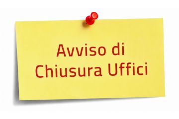 Prossime chiusure uffici programmate mese di Settembre 2026